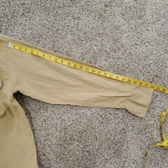 Big Sky Outfitters Long Sleeve Button Up Shirt Brown Mens M Cotton - Picture 5 of 8